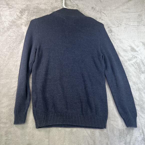 Urban Pipeline Sweater Boys Medium Blue Aztec Knit Pullover Half Zip - Picture 8 of 8